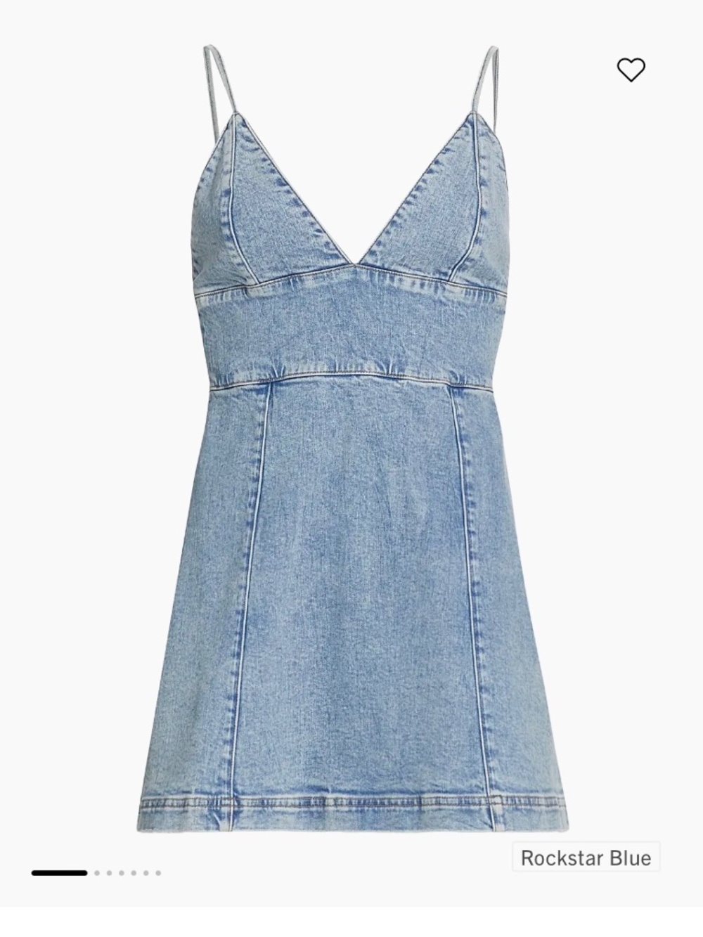 Alice + Olivia Carli Denim Mini Dress NWT Rockstar Blue Size 8